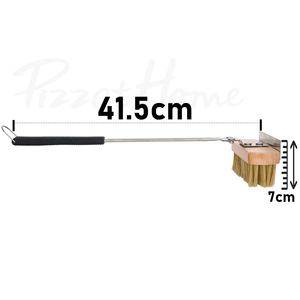 Spazzola per <span class=keywords><strong>Forno</strong></span> in Acciaio Inox 304 con Raschietto per Pietra Refrattaria, 16 Pollici, Manico in Silicone, <span class=keywords><strong>Accessori</strong></span> per <span class=keywords><strong>Forno</strong></span> - Product Image 3