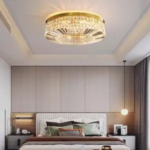 室内装飾屋内天井ライトラウンドマウントラウンドk9クリスタル高級天井ランプ照明器具