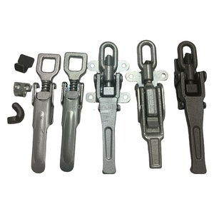 Loquet à ressort à bascule pour rideau de rideau en acier, <span class=keywords><strong>remorque</strong></span> de camion, porte latérale, loquet à bascule, attache sur serrure centrale - Product Image 1