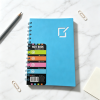 Carnet à spirale A5 à couverture rigide en métal, vente en gros, couverture poly, ligné, pour étudiants et bureaux