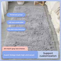 Tapis Doux et Moelleux en Polyester Antidérapant pour Chambre, Salon et Décoration Intérieure
