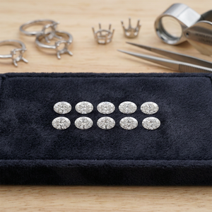 Starsgem - Diamantes Sintéticos Cultivados en Laboratorio al por Mayor, OS 0.03ct~0.8ct, Corte Ovalado, Color DEF, Claridad VS VVS, para Anillos de Compromiso - Product Image 1