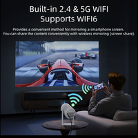 Projecteur électronique 1080P avec mise au point automatique, WiFi, LCD, Home Cinéma, Mini Portable, Smart Android 14.0, LED, Vidéo 4K, 5G, 5000 Lumens Intégrés