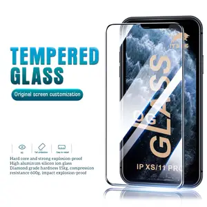 ओग के लिए टेम्पर्ड ग्लास स्क्रीन रक्षक Iphone 14 13 12 11 प्रो मैक्स X Xs Xr 6 7 8 प्लस 2.5d रेशम मुद्रण 9h साफ़ सुरक्षात्मक फिल्म