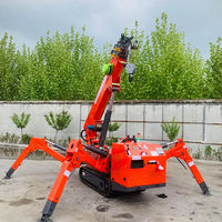Vente flash : mini grue sur chenilles 2t 3t 5t, nouvelle grue araignée télescopique hydraulique avec composants principaux, moteur, engrenage, modèle 2020