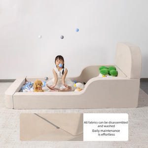 Paquete de compresión sofá para niños sofá plegable para niños sofá cama de felpa cálido sofá multifunción para bebé es adecuado para dormitorio chico muebles - Product Image 1