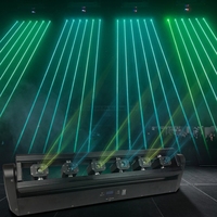 Barre de lumière laser à faisceau 6 yeux, mini, pleine couleur, à tête mobile, très populaire