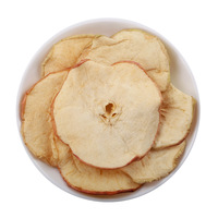 Tranches de pommes lyophilisées en gros, matière première, chips de pommes FD pour collation aux fruits, qualité alimentaire, en vrac, naturelles, sans sucre