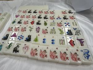 Ensemble de Mahjong Florence Amélioré, Tuiles de Mahjong Américaines Standard, Matériau en Porcelaine Premium, Précommandes Acceptées, Prêt à Expédier - Product Image 1