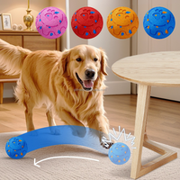 Balle pour chien automatique rebondissante en E-TPU, jouet interactif lumineux électrique pour chien