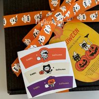Autocollants personnalisés à peler et à coller pour Halloween, étiquettes découpées pour l'emballage de confiseries et de boîtes à biscuits