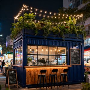 การออกแบบโรงแรมร่วมสมัย ร้านกาแฟและร้านอาหารจากตู้คอนเทนเนอร์พร้อมครัว แข็งแรง ทนทาน ใช้พื้นที่ได้อย่างมีประสิทธิภาพ - Product Image 5