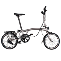 Vélo pliant léger de 16 pouces à 6 vitesses avec frein, cadre en acier, jantes en alliage d'aluminium, vélo de banlieue portable