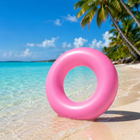Direkt vom Hersteller: Aufblasbarer Schwimmring in Mehrfarbigem PVC für Outdoor-Wasserunterhaltung