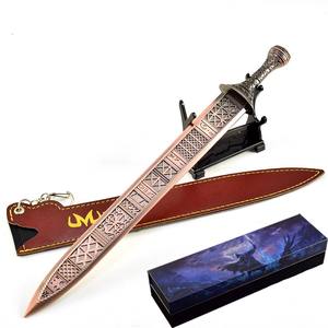 30CM Elden Ring Ouhe Sword Full-Metal Gift Box Edition Leather Sheath Stand Gaming Collectible Gift Cosplay Prop Gift Ornament - Product Image 1