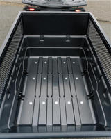 Remorque basculante pour quad 4x4 de 700 kg, en plastique, pour ferme, stable, jardin, avec gros pneus