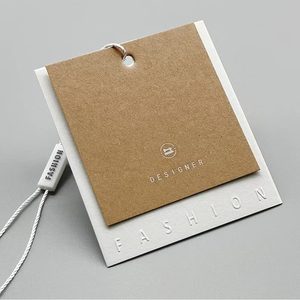 Tái Chế Tùy Chỉnh Cá Nhân Logo Giấy Kraft Treo Thẻ Giá Tag May Mặc Hangtags Cho Quần Áo - Product Image 2