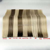Extensions de cheveux vierges d'usine Genius Weft 100% cheveux humains Genius Weft Double Drawn Genius Weft Extensions de cheveux humains
