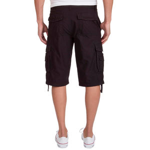 Custom Logo Quick Dry <b>Elastic</b> <b>Waistband</b> <b>Men's</b> Cargo <b>Shorts</b> 100% Cotton Solid Casual Breathable Anti-Wrinkle Sportswear - Product Image 2