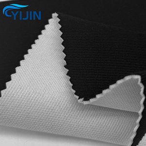 100% Polyester brossé velours laminé 2mm ignifuge blanc maille tissu éponge dos collé coussin pour les lits pour animaux de compagnie des filles - Product Image 1