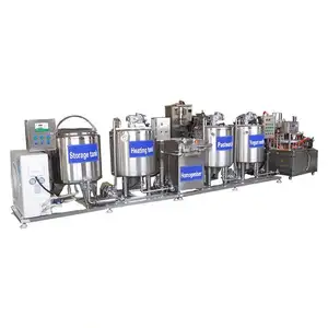Professional Yogurt Brewing Equipment Almond Cow 1000 Liter Milk Pasteurizer Machine For Milk Small Best quality