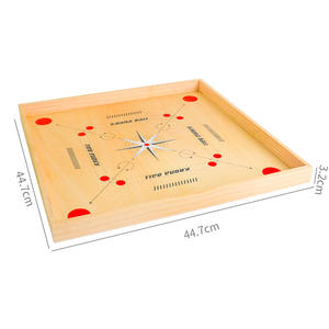 Classic <strong>Wooden</strong> <strong>Carrom</strong> <strong>Board</strong> with Coin Striker Kindergarten Parent-Child Interactive Chess Game Full <strong>Wooden</strong> Toy for Kids - Product Image 3