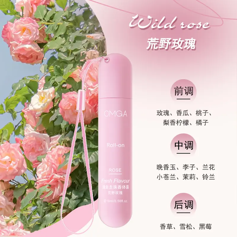 Parfum floral fruité naturel OMGA Roll-On déodorant rafraîchissant anti-transpirant parfum de poche vente en gros