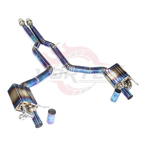 ท่อไอเสีย Vortex High Performance Catback สำหรับ AMG C63 W205 ปี 2015-2025 สีไทเทเนียมบลู - Product Image 3