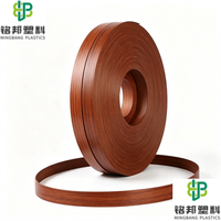 Bande de chant PVC anti-abrasion écologique couleur unie OEM ODM pour armoires, meubles de cuisine, panneaux MDF et agglomérés