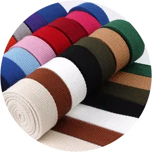 Factory custom high quality durable straps cotton polyester webbing tape for backpack
