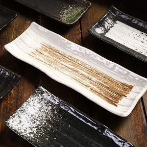 <span class=keywords><strong>Platos</strong></span> Rectangulares de Diferentes Tamaños, 8.5 y 11 Pulgadas, <span class=keywords><strong>Platos</strong></span> de <span class=keywords><strong>Sushi</strong></span> de <span class=keywords><strong>Cerámica</strong></span> Estilo Japonés <span class=keywords><strong>para</strong></span> Restaurante - Product Image 2