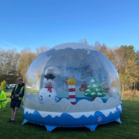 Boules de neige gonflables publicitaires pour enfants et adultes, boule de spectacle de Noël gonflable populaire, tente de fête gonflable