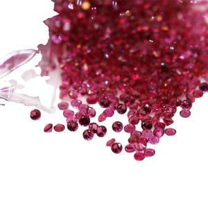 Commercio all'ingrosso di alta qualità naturale colore <span class=keywords><strong>rosso</strong></span> spinello brillante taglio rotondo pietra preziosa sciolta per collana braccialetto anello gioielli - Product Image 6