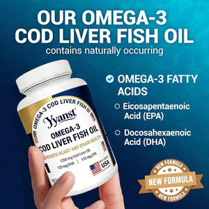 Huile de foie de morue et oméga-3 de HAUTE QUALITÉ (EPA & DHA) en gélules souples – Favorise la santé cardiaque, la fonction cérébrale et renforce l'immunité - Product Image 5