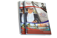 Papier a5 a5 5 de haute qualité, personnalisé, en lin, avec logo imprimé en spirale, pour journal agenda planificateur, carnet de notes ou agenda, vente en gros