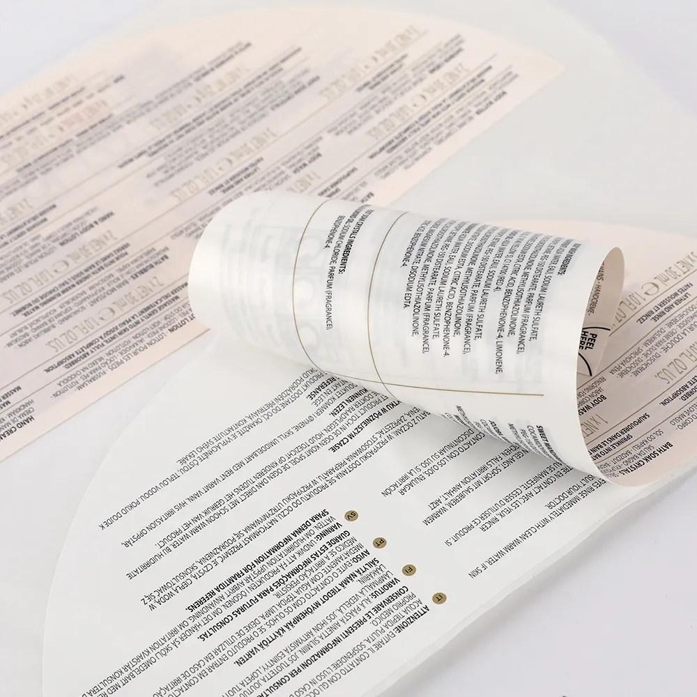 Individueller CMYK-Mehrschichtiges faltbares Heft Gebrauchsanleitung Buch selbstklebender Aufkleber Vinyl mehrschichtige doppelseitige Etiketten