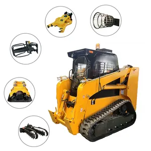 Compact Skid Steer and Mini Wheel Loader Rated Load with Track Drive EPA Certified Weichai Engine and Pump