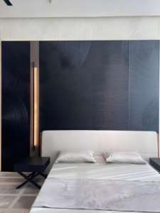 لوحة صديقة للبيئة من الخشب الصلب الملمس الناعم ، لوح ديكور خشبي ثلاثي الأبعاد لتغطية الجدران - Product Image 2