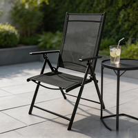 Chaise de pêche d'extérieur légère et portable à cadre métallique, prix de gros, chaise pliante inclinable de plage réglable en 7 positions