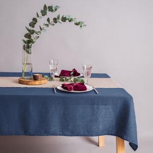 140x200cm Linen Table Cloth for Hotel Dining Room Natural Linen <b>Tablecloth</b> Morden Luxury Home Wholesale Customizable - Product Image 3