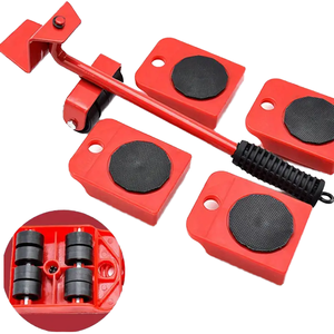 OEM Customized 5pcs Heavy Object <strong>Handling</strong> Pulley Base Furniture <strong>Tools</strong> for Large Item Transportation Case Household <strong>Tool</strong> Set - Product Image 4