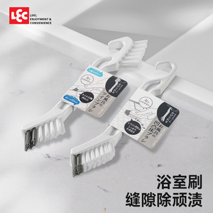 Brosse à double tête LEC pour les interstices, en fil d'acier et plastique, pour le nettoyage des murs et sols de salle de bain, sans angles morts - Product Image 3