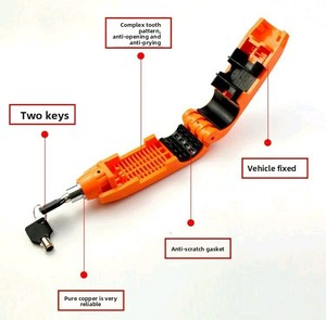 Candado Antirrobo para Bicicleta Eléctrica, Candado Portátil para Manillar de Bicicleta, Candado para Ciclismo en Carretera, para <span class=keywords><strong>Scooter</strong></span> y Motocicleta - Product Image 6