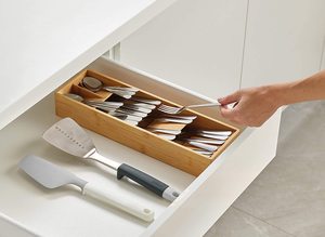 Custom Small Rectangle Flexible Compact <b>Kitchen</b> Drawer Cutlery <b>Storage</b> <b>Box</b> Set with Eco-Friendly Design - Product Image 4