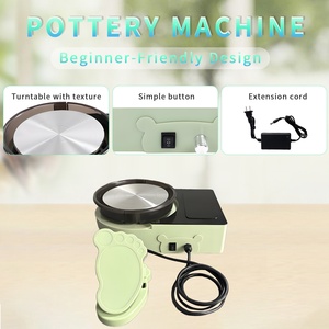 Machine à poterie à pédale à vitesse variable continue, équipement pour l'argile et la poterie - Product Image 4