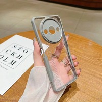 Coques de téléphone transparentes en acrylique antichoc avec dissipation de chaleur, support et cordon pour