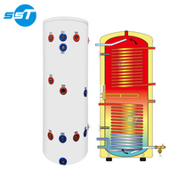 Chauffe-eau thermodynamique 200l 	 Chauffe-eau à eau chaude avec deux serpentins + pompe à chaleur Chauffe-eau OEM