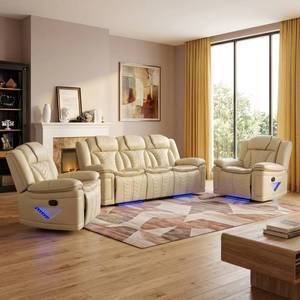 Sofá Reclinable Eléctrico de Diseño Moderno 321 con Luces LED, Apto para Muebles de Hogar - Product Image 4