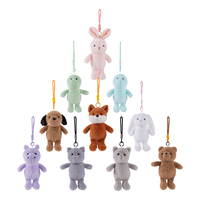 10cm mode ours en peluche peluche peluche porte-clés petit porte-clés poupée mignon personnalisé en peluche porte-clés jouets