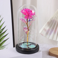 Vente chaude Rose éternelle fleur préservée pour toujours Roses dans un dôme en verre